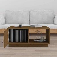 Berkfield Home Beautiful Coffee Table Honey Brown 80x50x35.5 cm Solid Wood Pine