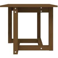 Berkfield Home Beautiful Coffee Table Honey Brown 50x50x45 cm Solid Wood Pine | Size: 50 x 50 x 45 cm