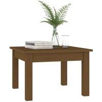 Berkfield Home Beautiful Coffee Table Honey Brown 45x45x30 cm Solid Wood Pine | Size: 45 x 45 x 30 cm