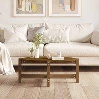 Berkfield Home Beautiful Coffee Table Honey Brown 87x48x35 cm Solid Wood Pine | Size: 87 x 48 x 35 cm
