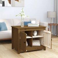 Berkfield Home Beautiful Coffee Table Honey Brown 71x49x55 cm Solid Wood Pine | Size: 71 x 49 x 55 cm