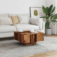 Berkfield Home Durable Coffee Table Old Wood 60x60x31.5 cm Engineered Wood in Brown