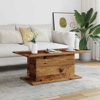 Berkfield Home Durable Coffee Table Old Wood 102x55.5x40 cm Engineered Wood in Brown
