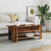 Berkfield Home Durable Coffee Table Old Wood 102x55x42 cm Engineered Wood in Brown | Size: 102 x 55 x 42 cm