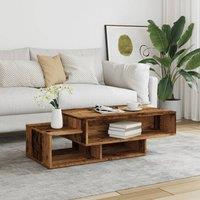 Berkfield Home Decorative Coffee Table Old Wood 105x55x32 cm Engineered Wood in Brown | Size: 105 x 55 x 32 cm