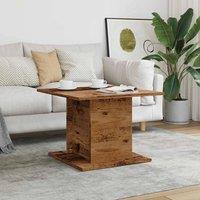 Berkfield Home Durable Coffee Table Old Wood 55.5x55.5x40 cm Engineered Wood in Brown