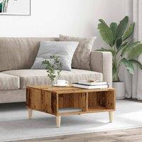 Berkfield Home Durable Coffee Table Old Wood 60x60x30 cm Engineered Wood in Brown | Size: 60 x 60 x 30 cm
