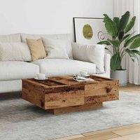 Berkfield Home Durable Coffee Table Old Wood 90x60x31 cm Engineered Wood in Brown | Size: 90 x 60 x 31 cm