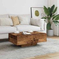 Berkfield Home Modern Coffee Table Old Wood 85x55x31 cm Engineered Wood in Brown | Size: 85 x 55 x 31 cm