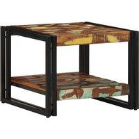 Berkfield Home Durable Coffee Table Multicolour 50x50x38 cm Solid Wood Reclaimed | Size: 50 x 50 x 38 cm