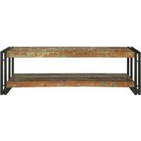 Berkfield Home Modern Coffee Table Multicolour 120x50x38 cm Solid Wood Reclaimed | Size: 120 x 50 x 38 cm