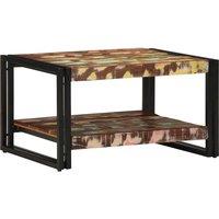 Berkfield Home Durable Coffee Table Multicolour 70x50x38 cm Solid Wood Reclaimed | Size: 70 x 50 x 38 cm