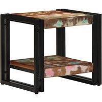 Berkfield Home Modern Coffee Table Multicolour 40x50x38 cm Solid Wood Reclaimed | Size: 40 x 50 x 38 cm