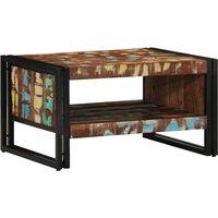 Berkfield Home Durable Coffee Table Multicolour 70x50x38 cm Solid Wood Reclaimed | Size: 70 x 50 x 38 cm
