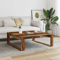 Berkfield Home Durable Coffee Table Old Wood 100x100x35 cm Engineered Wood in Brown | Size: 100 x 100 x 35 cm