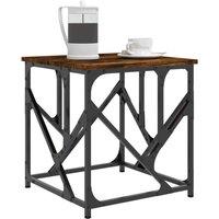 Berkfield Home Decorative Coffee Table Smoked Oak 45x45x47.5 cm Engineered Wood in Brown