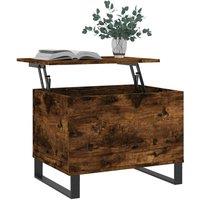 Berkfield Home Modern Coffee Table Smoked Oak 60x44.5x45 cm Engineered Wood in Brown
