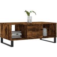 Berkfield Home Modern Coffee Table Smoked Oak 90x50x36.5 cm Engineered Wood in Brown