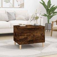 Berkfield Home Decorative Coffee Table Smoked Oak 60x44.5x45 cm Engineered Wood in Brown