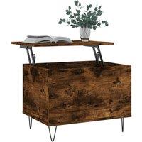 Berkfield Home Modern Coffee Table Smoked Oak 60x44.5x45 cm Engineered Wood in Brown