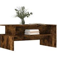 Berkfield Home Decorative Coffee Table Smoked Oak 90x55x42.5 cm Engineered Wood in Brown
