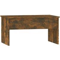 Berkfield Home Modern Coffee Table Smoked Oak 80x50.5x41.5 cm Engineered Wood in Brown
