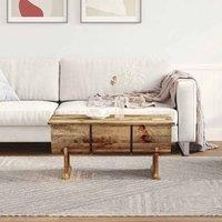 Berkfield Home Beautiful Coffee Table Solid Mango Wood 88x50x40 cm in Brown | Size: 88 x 50 x 40 cm