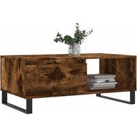 Berkfield Home Modern Coffee Table Smoked Oak 90x50x36.5 cm Engineered Wood in Brown
