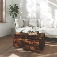 Berkfield Home Modern Coffee Table Smoked Oak 90x50x41.5 cm Engineered Wood in Brown