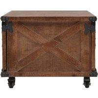 Berkfield Home Classic Coffee Table Solid Fir Wood 91x51x38 cm Brown | Size: 91 x 51 x 38 cm