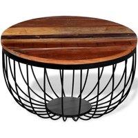Berkfield Home Beautiful Coffee Table Solid Reclaimed Wood
