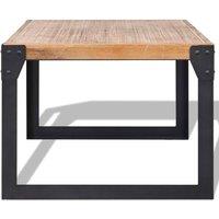 Berkfield Home Decorative Coffee Table Solid Acacia Wood 100x60x45 cm in Brown | Size: 100 x 60 x 45 cm