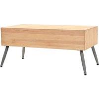 Berkfield Home Decorative Coffee Table Solid Fir Wood 115x55x50 cm in Brown | Size: 115 x 55 x 50 cm