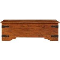 Berkfield Home Beautiful Coffee Table Solid Acacia Wood Honey Finish 110x55x35 cm in Brown | Size: 110 x 55 x 35 cm