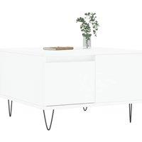 Berkfield Home Modern Coffee Table White 55x55x36.5 cm Engineered Wood