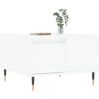 Berkfield Home Modern Coffee Table White 55x55x36.5 cm Engineered Wood