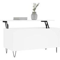 Berkfield Home Modern Coffee Table White 90x44.5x45 cm Engineered Wood