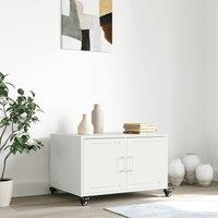 Berkfield Home Sturdy Coffee Table White 68x50x43.5 cm Steel