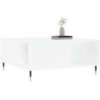 Berkfield Home Modern Coffee Table White 80x80x36.5 cm Engineered Wood