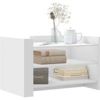 Berkfield Home Durable Coffee Table White 80x50x50 cm Engineered Wood | Size: 80 x 50 x 50 cm