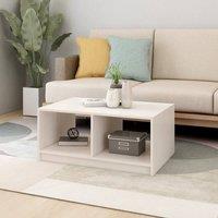 Berkfield Home Modern Coffee Table White 75x50x33.5 cm Solid Pinewood
