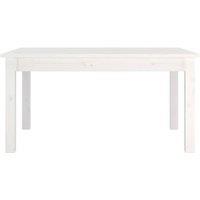Berkfield Home Beautiful Coffee Table White 80x50x40 cm Solid Wood Pine | Size: 80 x 50 x 40 cm