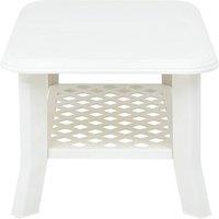 Berkfield Home Durable Coffee Table White 90x60x46 cm Plastic | Size: 90 x 60 x 46 cm
