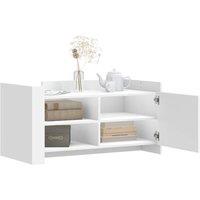 Berkfield Home Durable Coffee Table White 100x50x50 cm Engineered Wood | Size: 100 x 50 x 50 cm