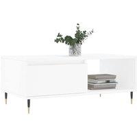 Berkfield Home Modern Coffee Table White 90x50x36.5 cm Engineered Wood