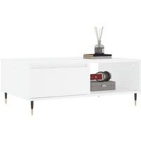 Berkfield Home Decorative Coffee Table White 90x60x35 cm Engineered Wood | Size: 90 x 60 x 35 cm