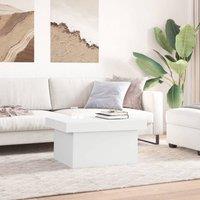 Berkfield Home Decorative Coffee Table White 100x55x40 cm Engineered Wood | Size: 100 x 55 x 40 cm