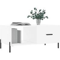 Berkfield Home Decorative Coffee Table White 90x50x40 cm Engineered Wood | Size: 90 x 50 x 40 cm