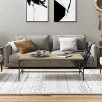 Berkfield Home Decorative Coffee Table Sonoma Oak 100x50x35 cm Engineered Wood in Light Tan | Size: 100 x 50 x 35 cm