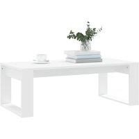 Berkfield Home Modern Coffee Table White 102x50x35 cm Engineered Wood | Size: 102 x 50 x 35 cm